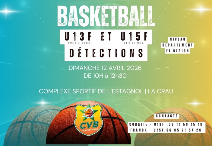 Détection U13 & U15 Féminines : le CVB prépare la relève