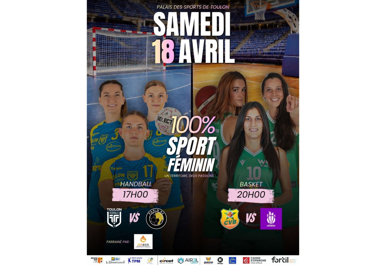 Une soirée 100% sport féminin au Palais des Sports de Toulon : cap sur la Nationale 1 pour le CVB
