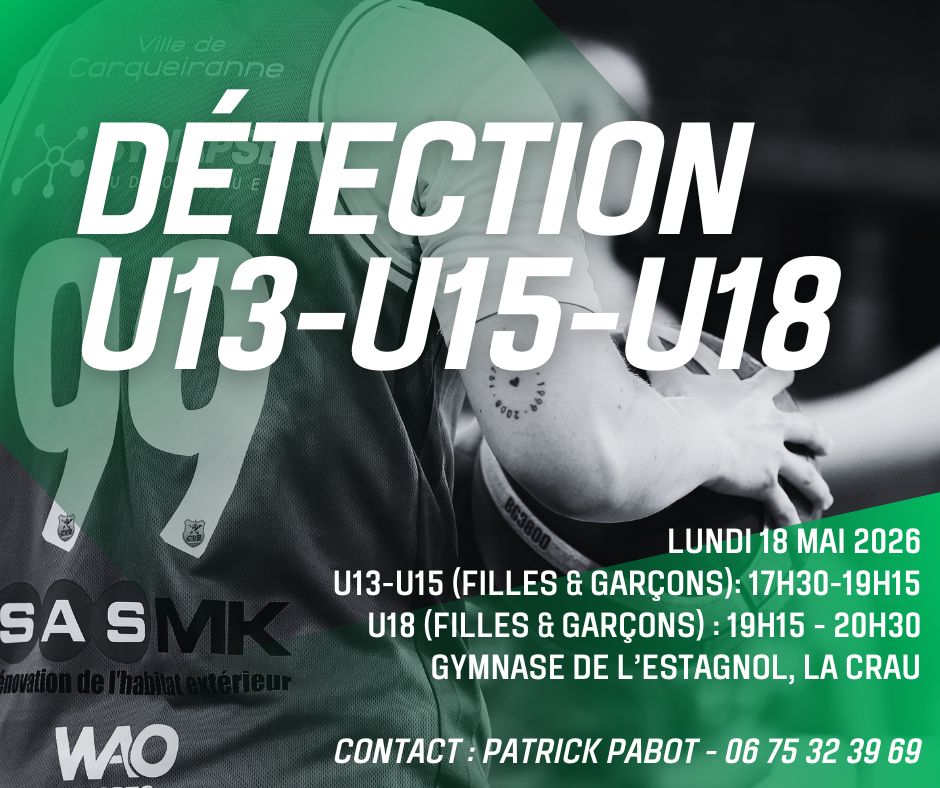 DÉTECTION U13 – U15 – U18
