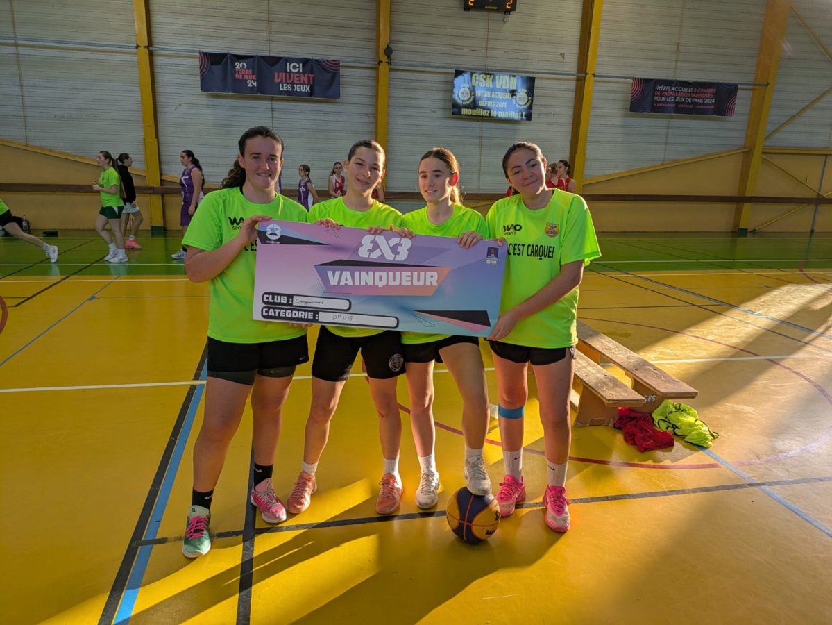 Les U18 Filles D et les U15 Filles brillent lors du tournoi 3x3